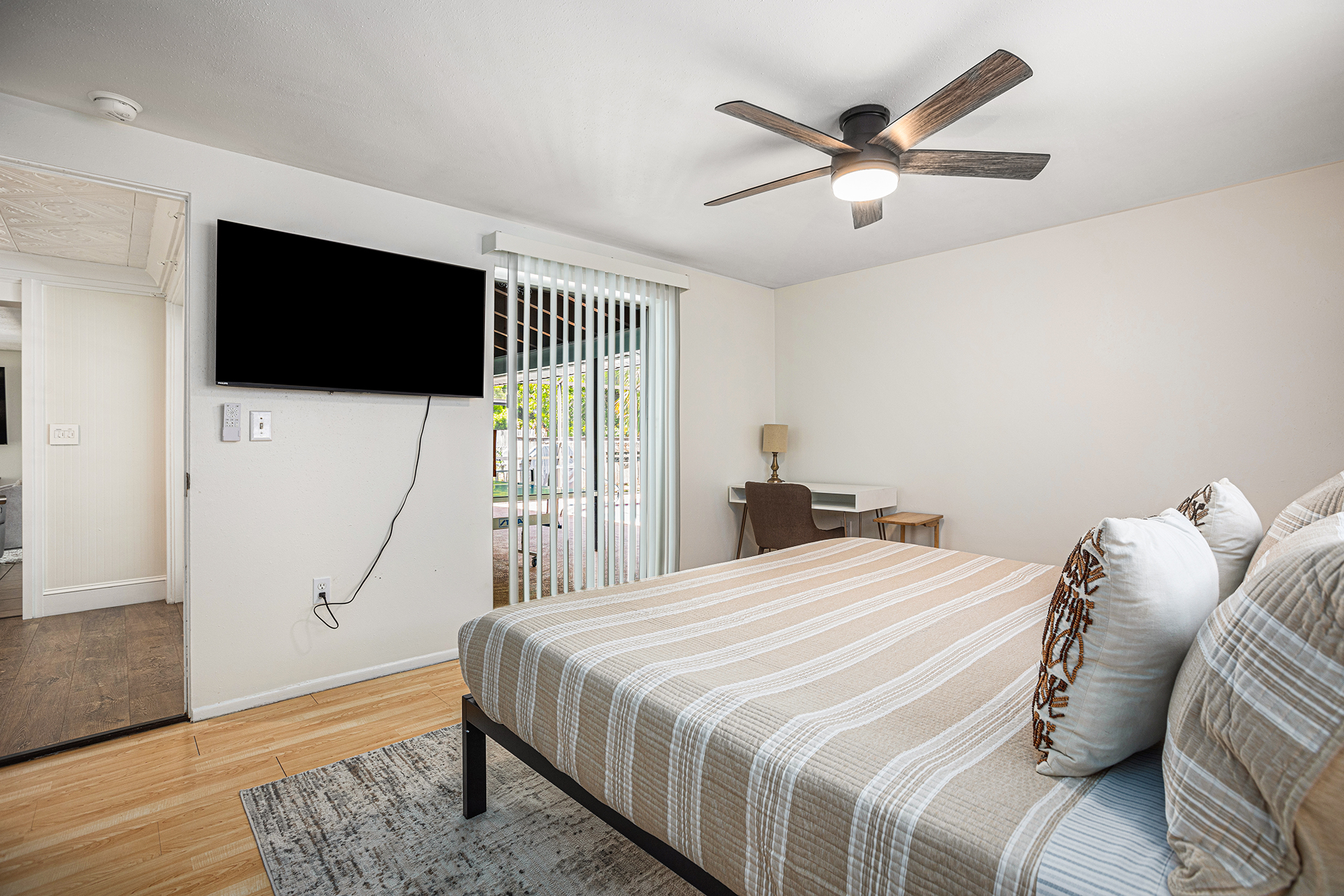 Bedroom with TV