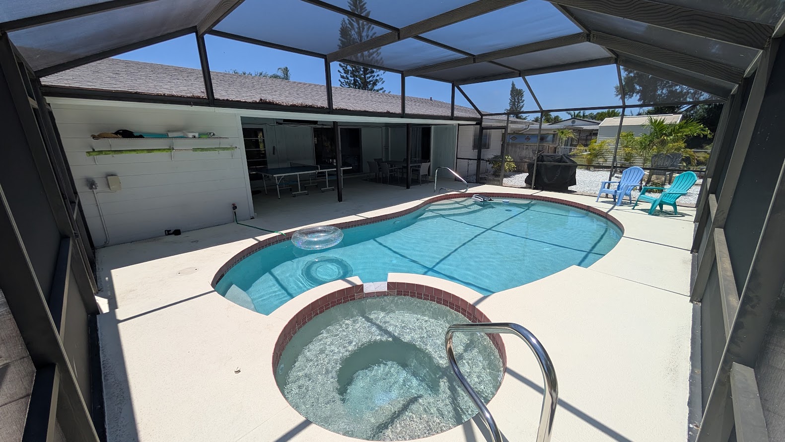 Pool and screened lanai