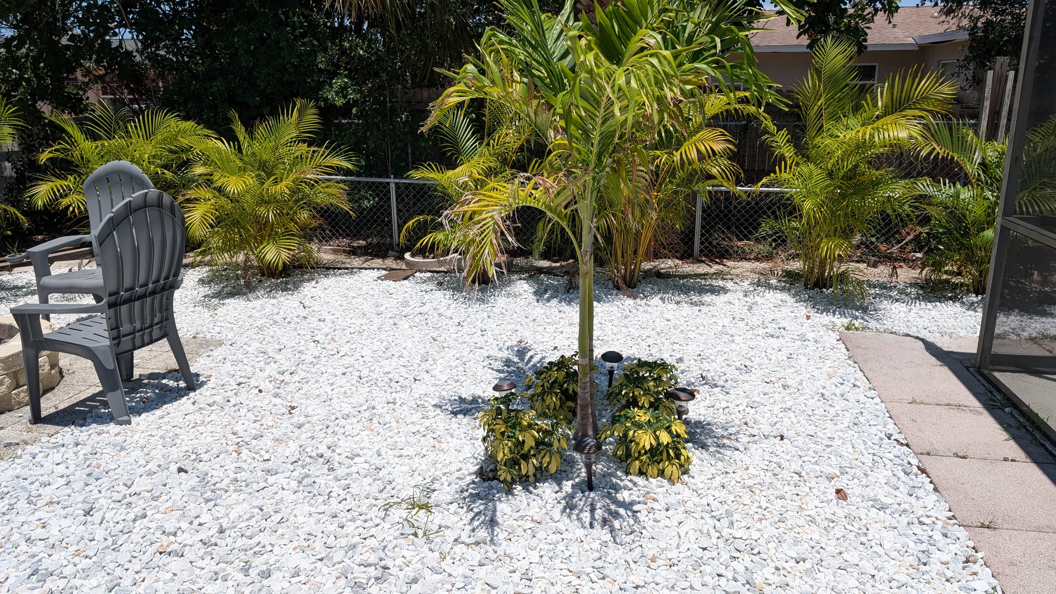 Backyard landscaping